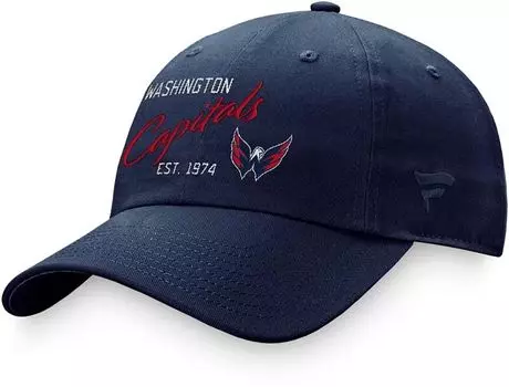 Темно-синяя женская кепка НХЛ с надписью Washington Capitals Dad Dad