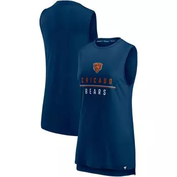 Темно-синяя женская майка Fanatics с логотипом Chicago Bears True Contender Fanatics