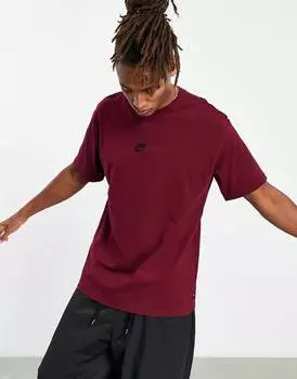 Темно-свекольная плотная футболка Nike Premium Essentials