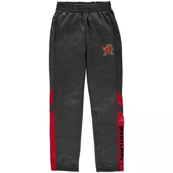 Темно-угольные флисовые брюки Youth Colosseum Maryland Terrapins Colosseum