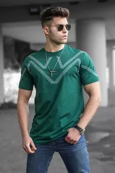 Темно-зеленая футболка 5369 MADMEXT