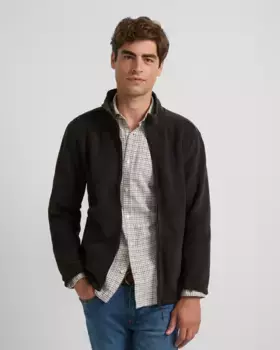 Темно-зеленая мужская флисовая куртка Silbon, темно-зеленый