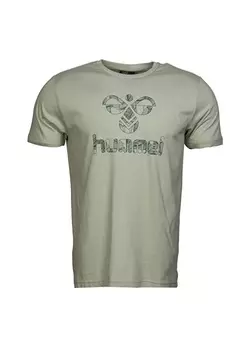Темно-зеленая мужская футболка Hummel