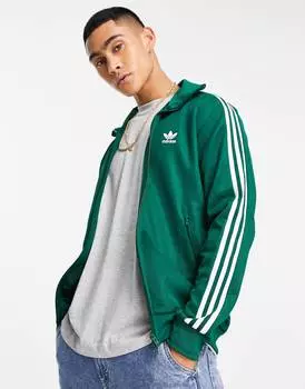 Темно-зеленая спортивная куртка adidas Originals adicolor Beckenbauer