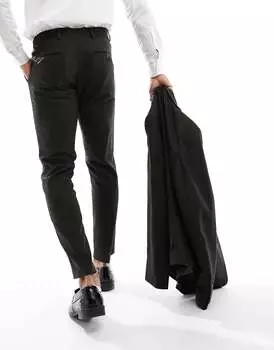 Темно-зеленые брюки узкого кроя Selected Homme