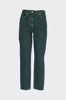 Темно-зеленые джинсовые брюки для мам с завышенной талией Ariana C 4525-123 CROSS JEANS