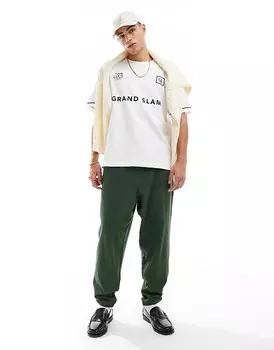 Темно-зеленые джоггеры оверсайз ASOS DESIGN