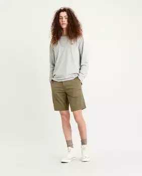 Темно-зеленые мужские шорты-бермуды в китайском стиле Levi's