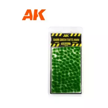 Темно-зеленые пучки 4 мм, Vegetation - Tufts (AK-Interactive)