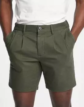 Темно-зеленые шорты-сигареты ASOS DESIGN