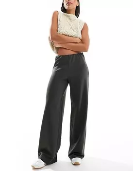 Темно-зеленые свободные брюки без застежки Vero Moda