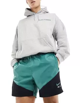 Темно-зеленые тканые шорты Nike Swoosh Air