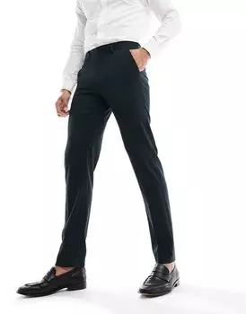 Темно-зеленые узкие брюки ASOS DESIGN