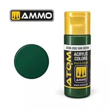 Темно-зеленый, ATOM Acrylic Paints