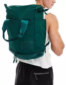 Темно-зеленый практичный рюкзак The North Face Never Stop
