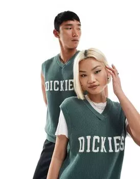 Темно-зеленый вязаный жилет-свитер Dickies melvern