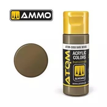 Темное дерево, ATOM Acrylic Paints