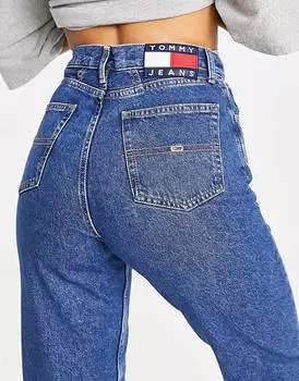 Темные аутентичные джинсы с ультравысокой посадкой Tommy Jeans