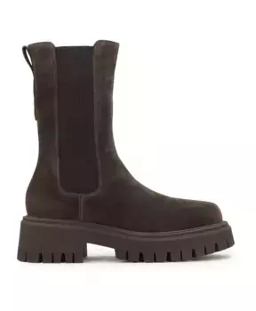 Темные ботильоны челси с высоким голенищем Kazar, коричневый