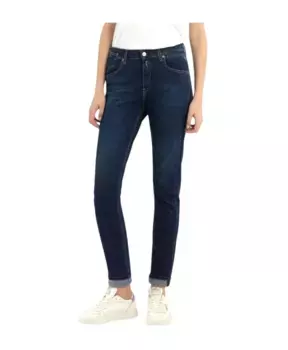 Темные брюки бойфит Replay, синий