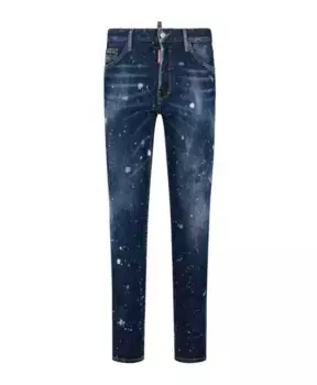 Темные брюки – стильно Dsquared2, синий