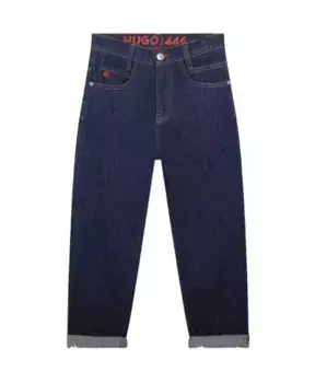 Темные джинсы для скейтборда Hugo Boss, синий