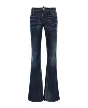 Темные джинсы клеш Dsquared2, синий