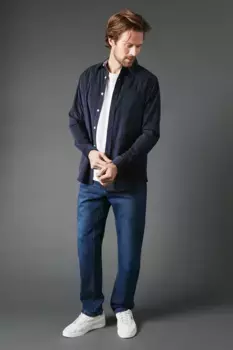 Темные джинсы прямого кроя Debenhams, синий