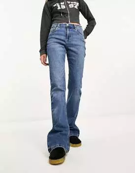 Темные джинсы прямого кроя Stradivarius