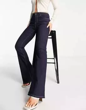 Темные джинсы-расклешенные джинсы со средней посадкой River Island Amelie