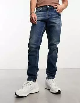 Темные джинсы узкого кроя ASOS DESIGN