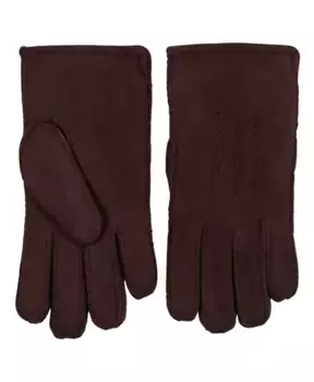 Темные кожаные перчатки Howard London, коричневый