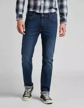 Темные потертые джинсы Daren на молнии Lee, синий