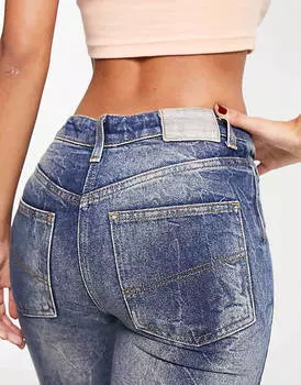 Темные расклешенные джинсы COLLUSION x008 цвета y2k