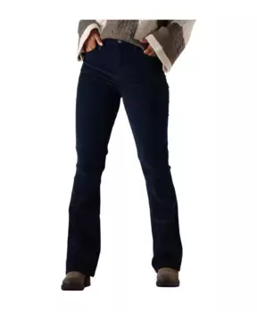 Темные расклешенные вельветовые брюки Lee, синий