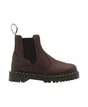 Темные сапоги гризли Dr. Martens, коричневый