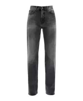 Темные винтажные прямые джинсы Haikure, серый