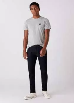 Темные зауженные джинсы Larston с полосками Wrangler, черный