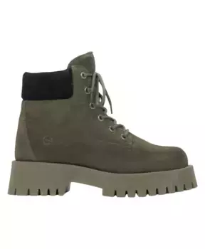 Темные женские ботильоны на шнуровке из натурального итальянского велюра премиум-класса. Estro, зеленый