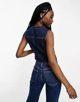 Темный джинсовый жилет GUESS Originals