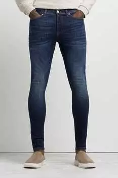 Темный спрей на бомбейских джинсах River Island, синий