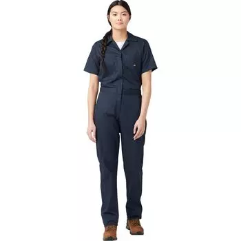Темп айк короткий рукав гибкий рабочий комбинезон Dickies, синий
