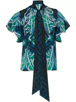 Temperley London блузка Monikh, синий