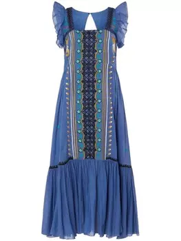 Temperley London флорентийское платье, синий