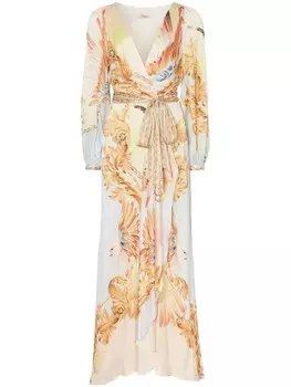 Temperley London платье-халат Акира, нейтральный цвет