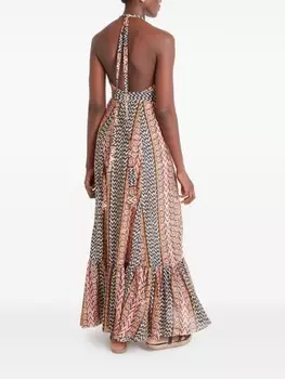 Temperley London платье макси Джиа, розовый