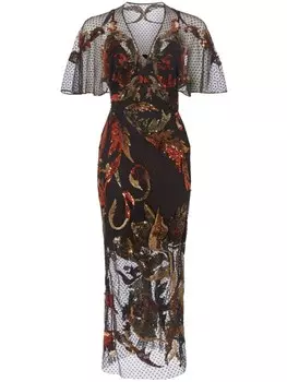 Temperley London платье макси Novella, черный