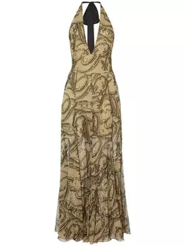 Temperley London платье макси Сильвана, зеленый