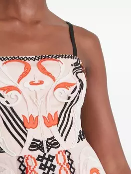 Temperley London платье миди Alessia, розовый