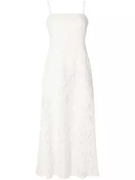 Temperley London платье миди Гвиневра, белый